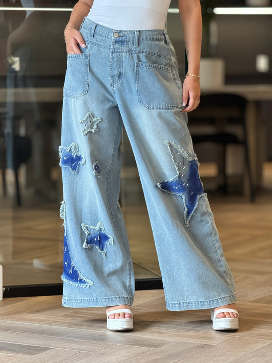 Velvety Stars Jeans