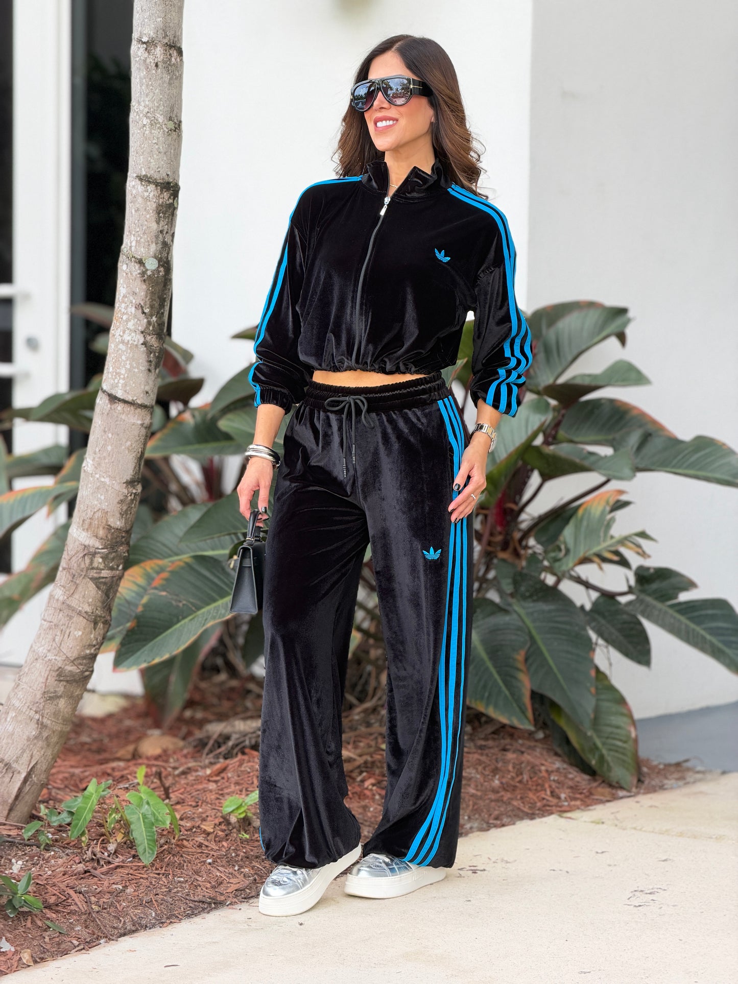 Addie Black Velvet Sport Set
