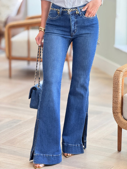 Vibrant Bell Bottom Jeans