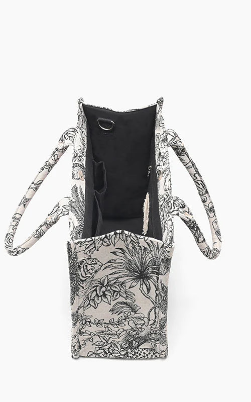 Safari Lily Embellished Tote