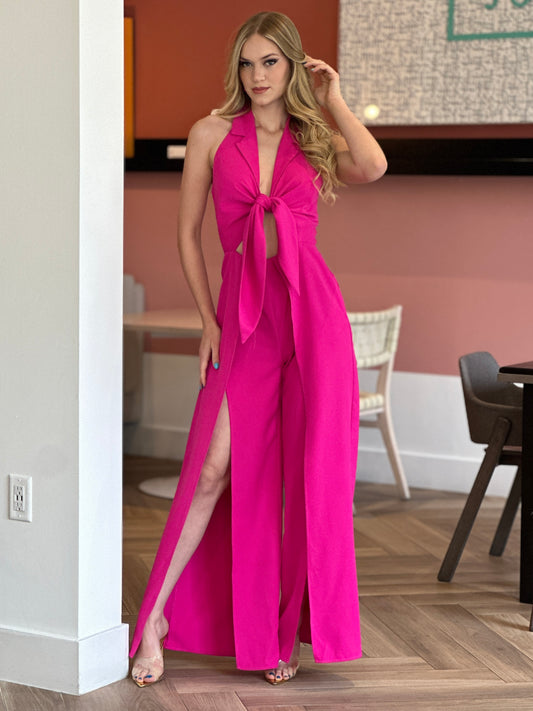 Maxine Magenta Jumpsuit