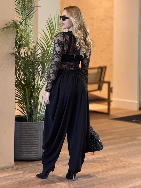 Rivi Black Bombache Pants