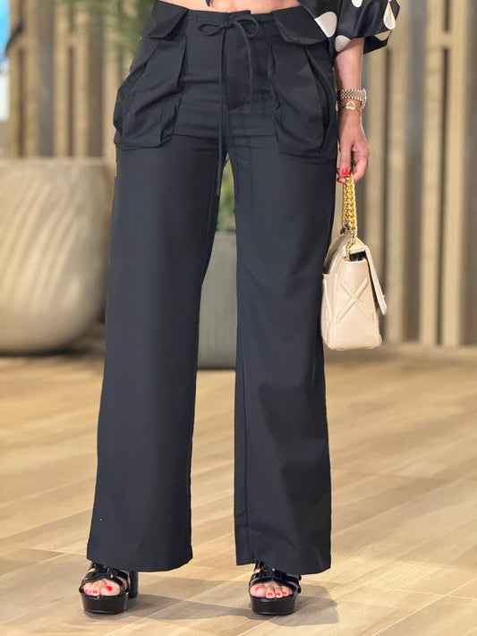 Vera Black Waistband Pants