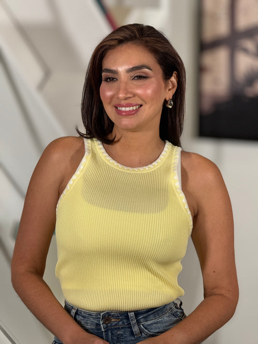Gaia Yellow Tank Top