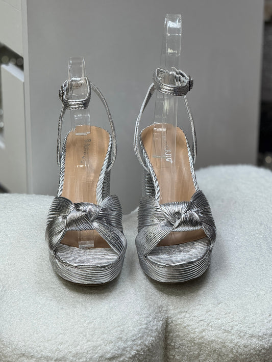 Longing Silver Knot Platform Sandals