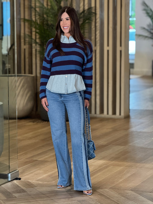 Vibrant Double Tone Jeans