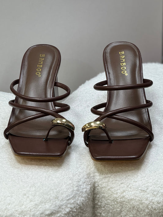 Lasting Brown Straps Sandals
