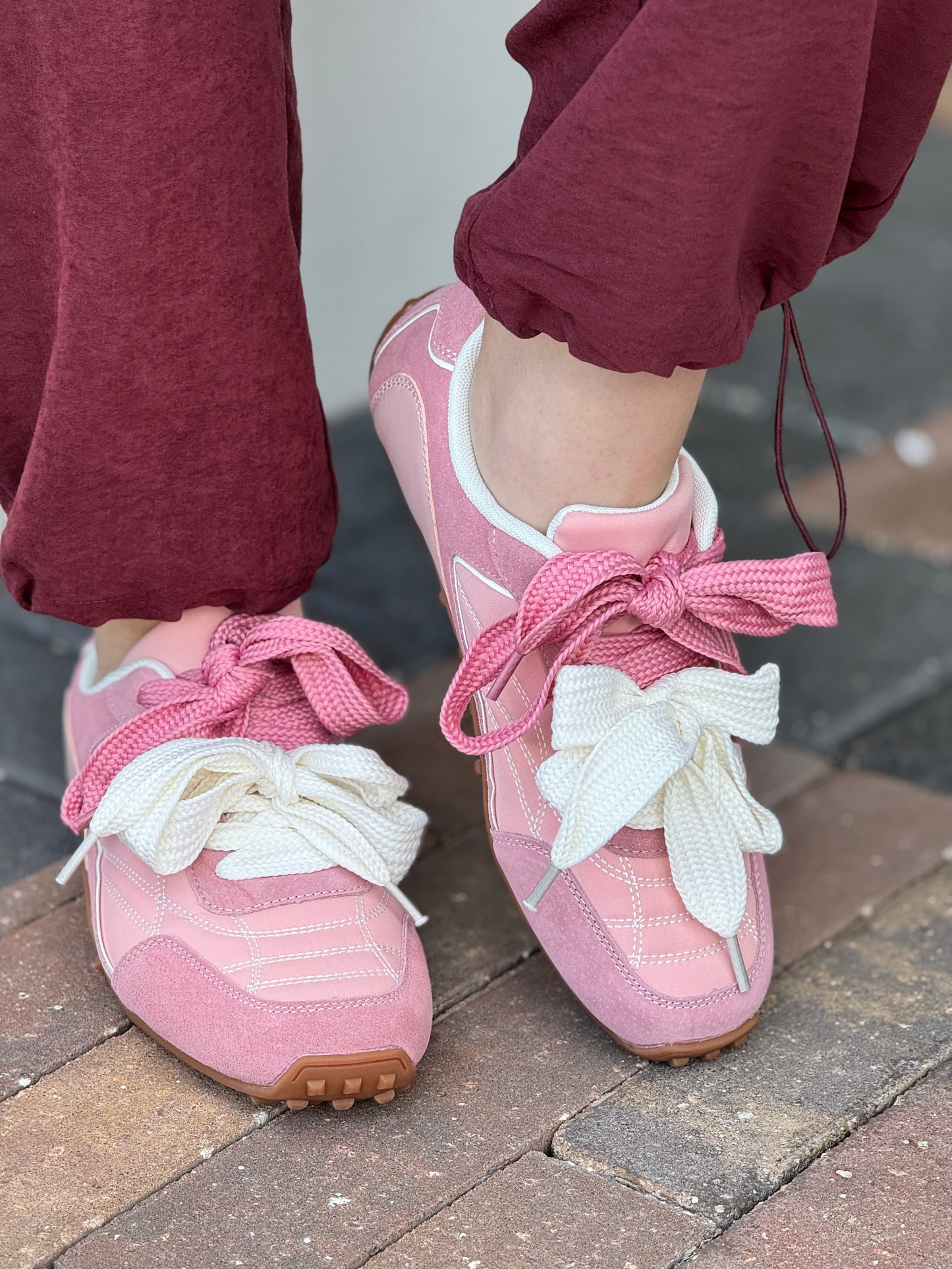 Lacey Pink Bows Sneakers