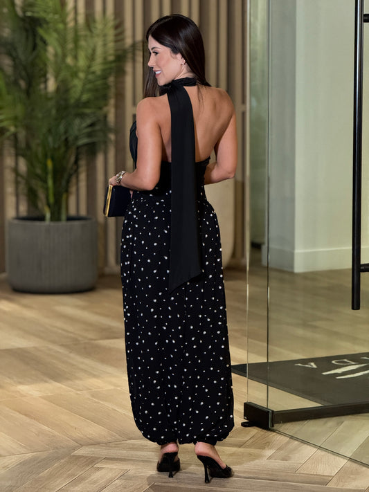 Jasmine Black Polka Dots Pants