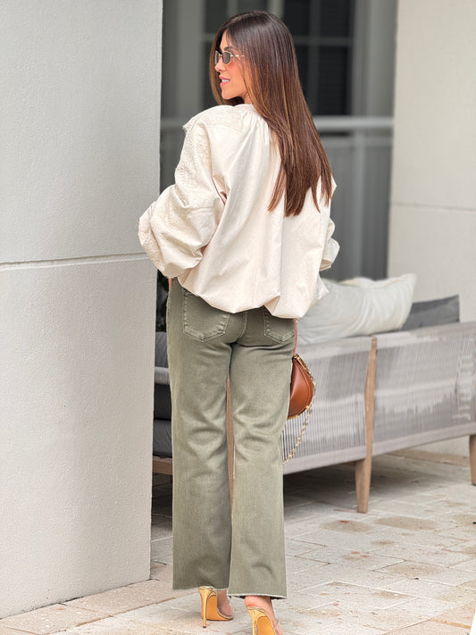 Italy Beige Lace Bomber Jacket Top