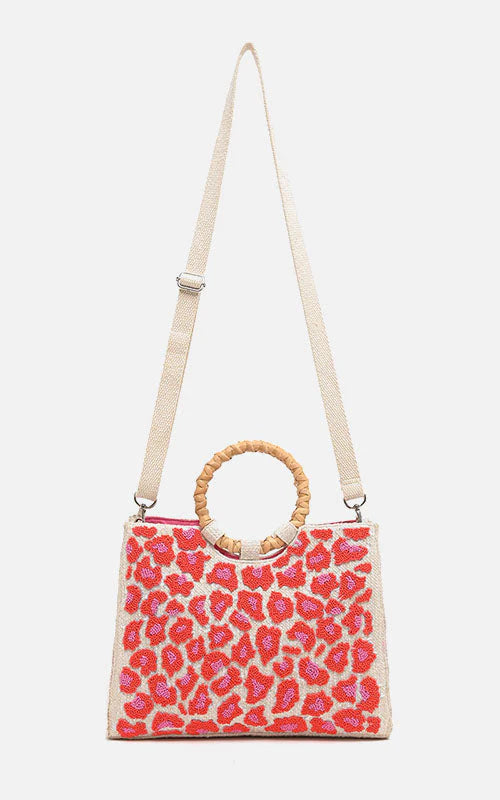 Latina Pink Leopard Yute Bag