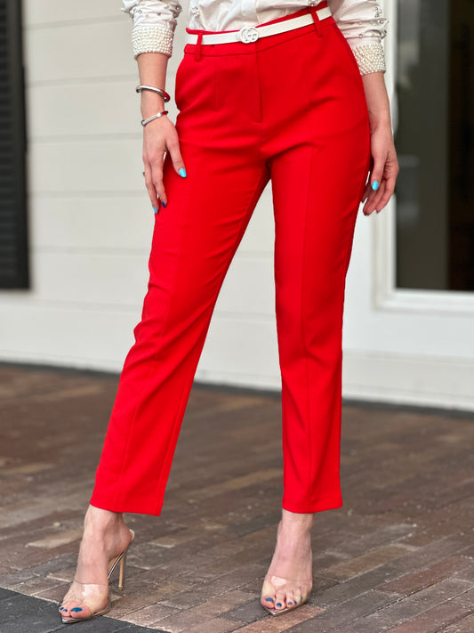 Ovianca Red Pants