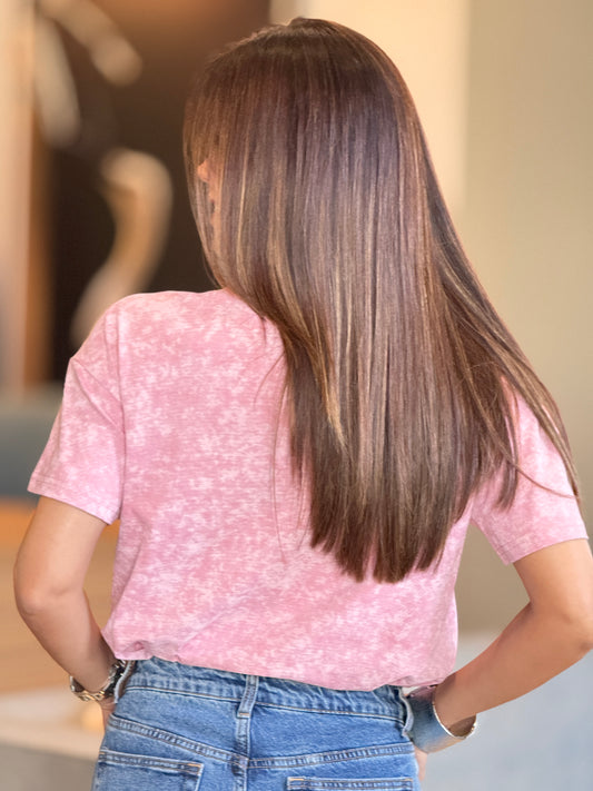 Cowbear Fuzzy Pink T-Shirt