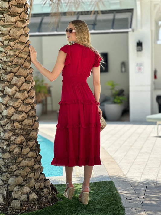 Marjorie Red Dress