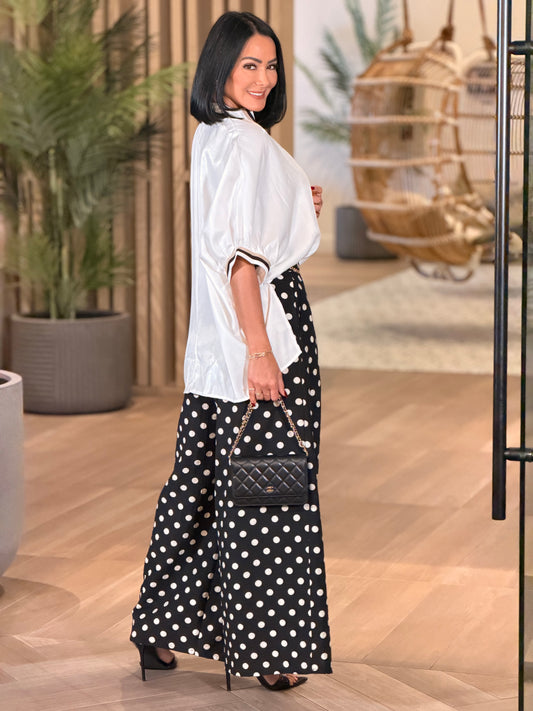 The Polka Dots Linen Pants