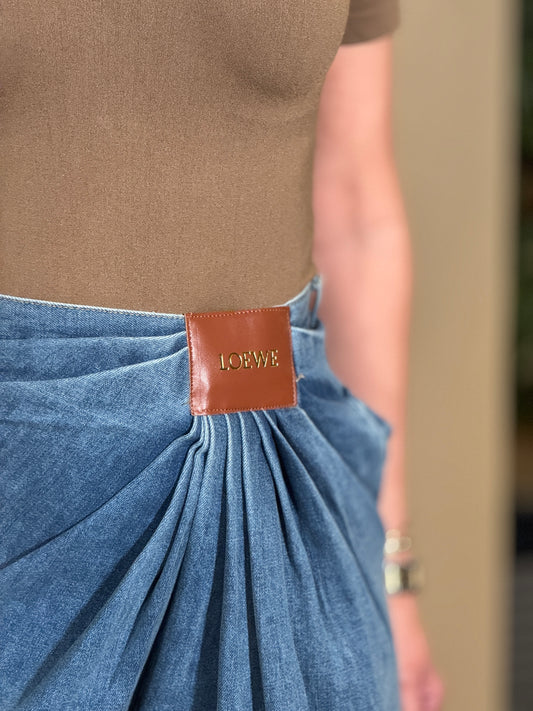 Turkish Denim Pleated Jeans