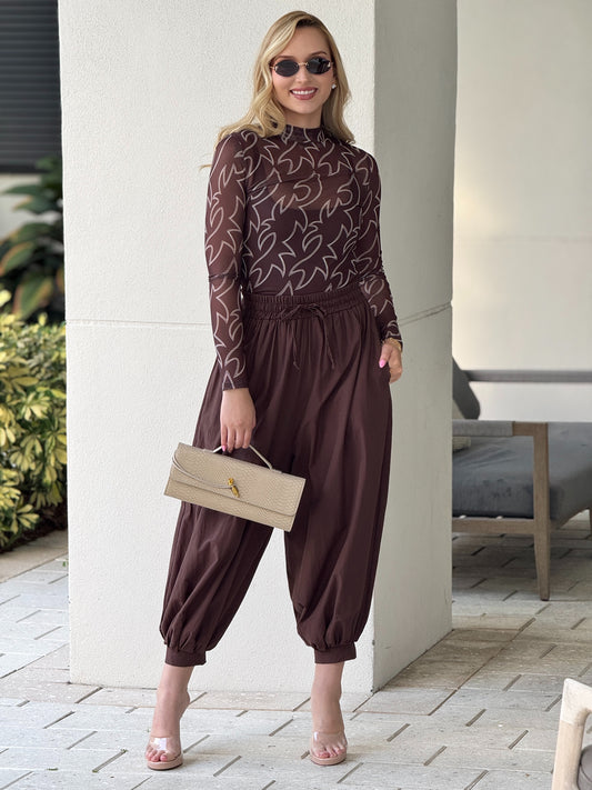 Nelly Brown Aladdin Pants