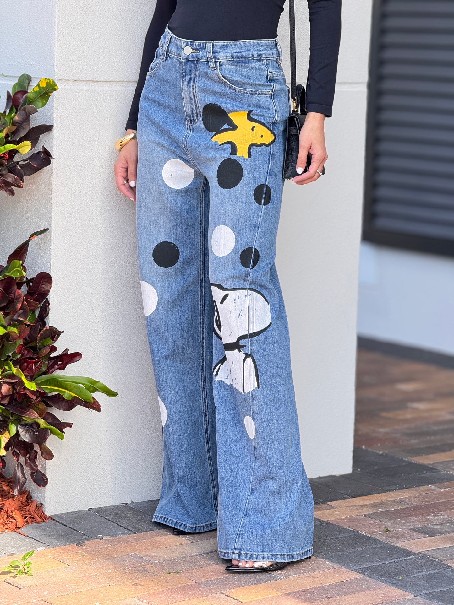 Cartoon Polka Dots Jeans