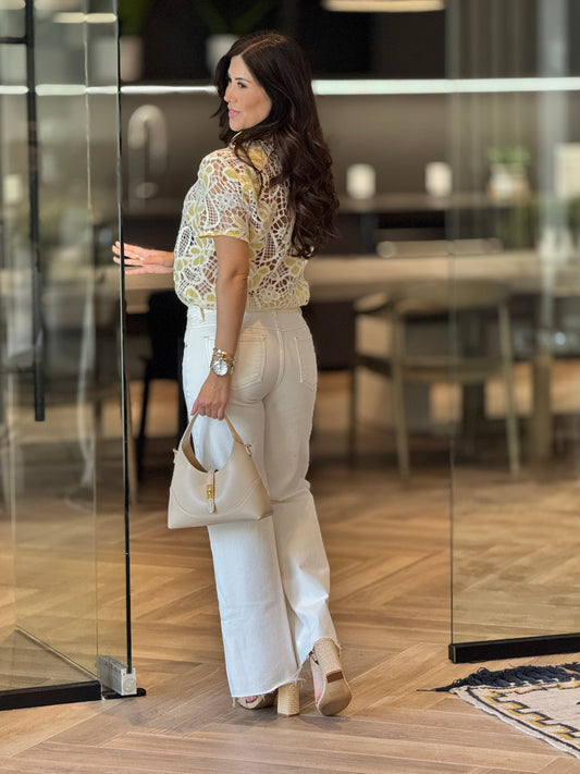 Pastel Yellow Torchon Shirt