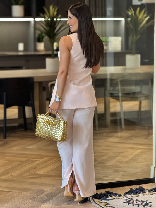 Voguish Pink Vest Set