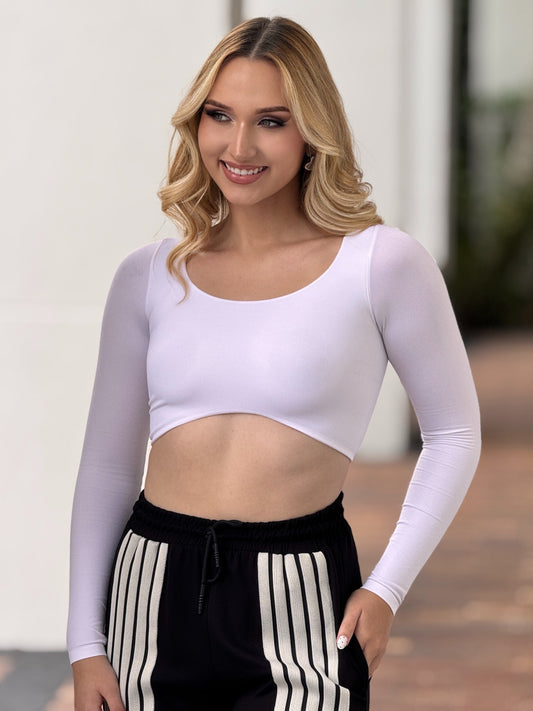 Basic White Long Sleeve Top