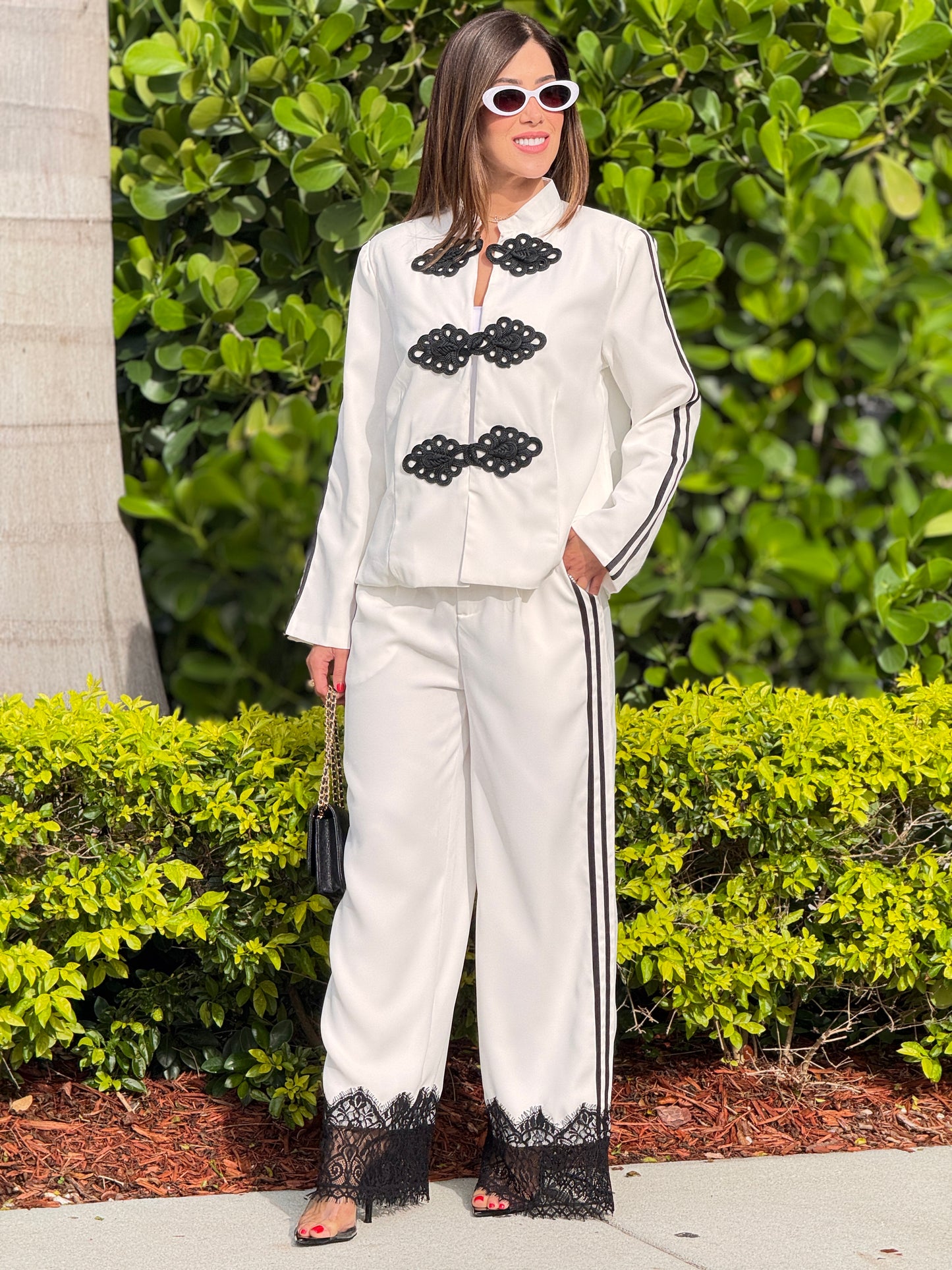 Napoleón White Classy Blazer Set