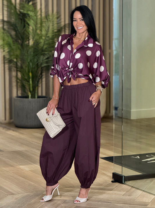 Italian Aladdin Purple Pants