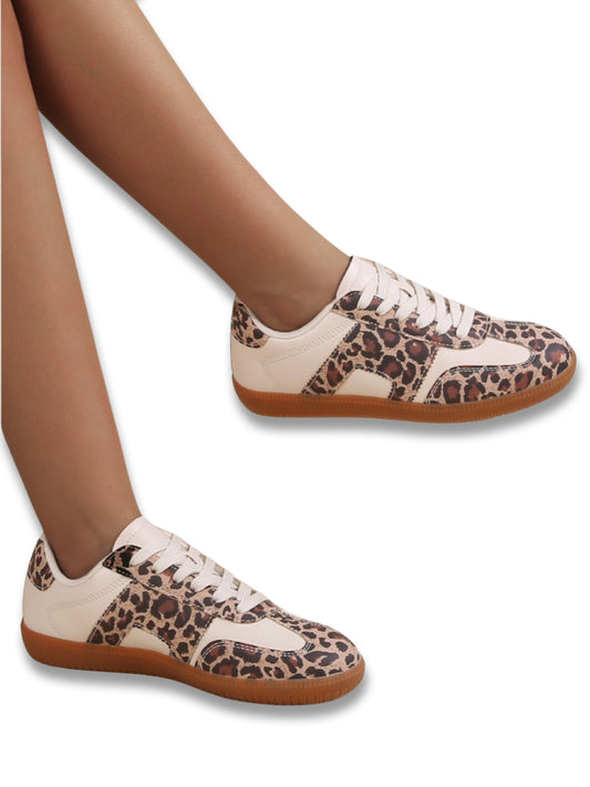 Lemon Sambita Beige/Leopard Sneakers