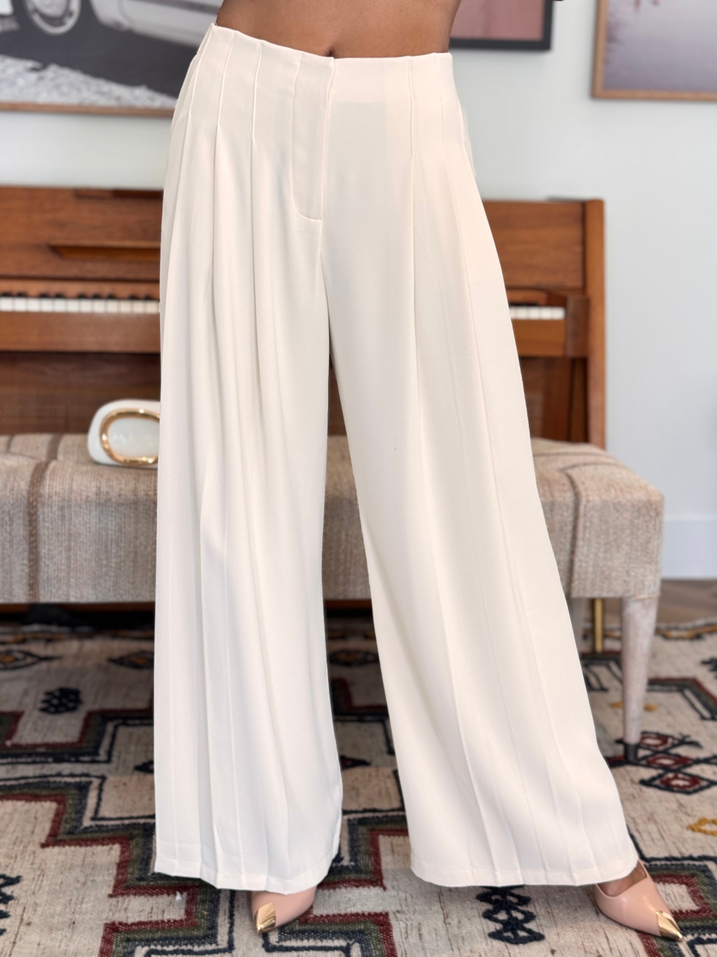 Evelyn Ivory Trouser Pants