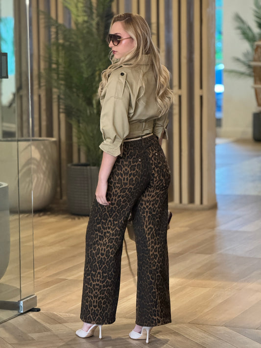 Amable Leopard Jeans