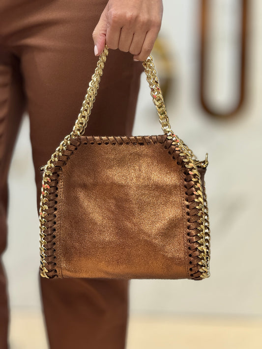 Leather Bronze Bag