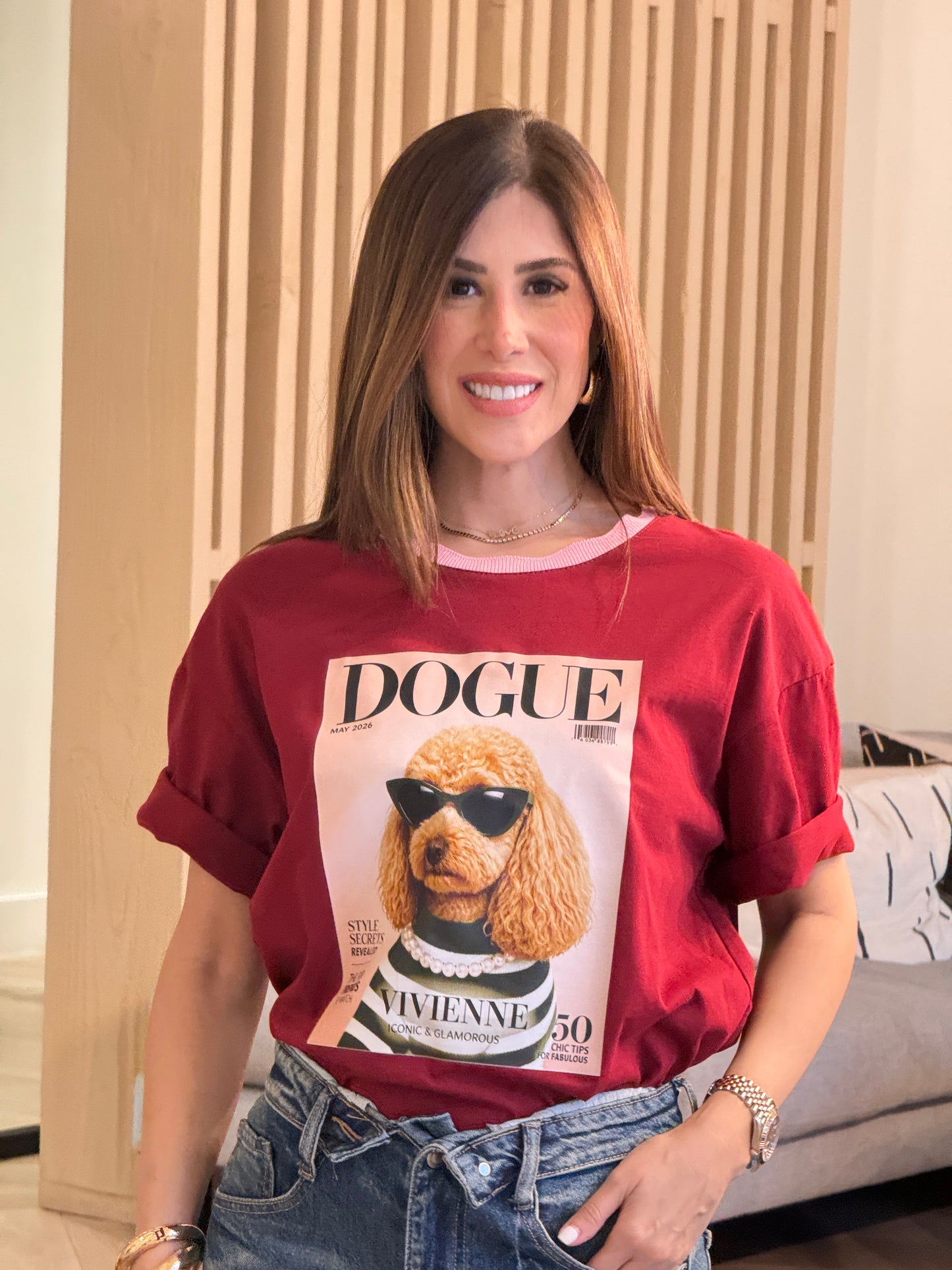 Dogue Burgundy Goldendoodle T-Shirt