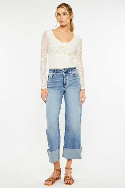 KanCan Light Wash Wide Jeans