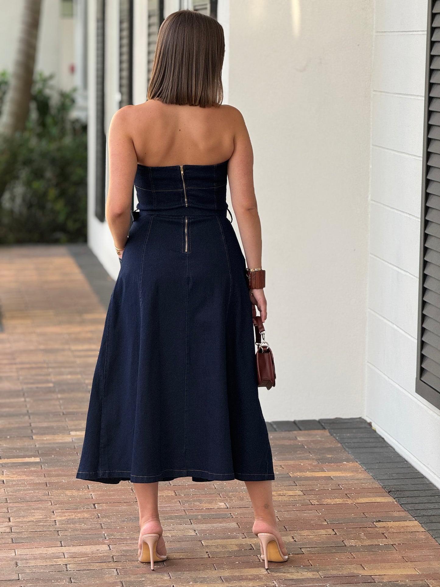 Editte Dark Denim Dress