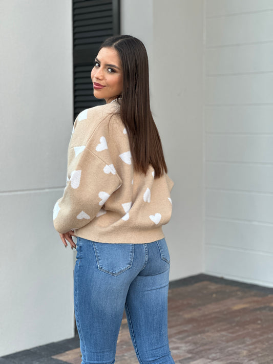 Hearts Nude Knitted sweater