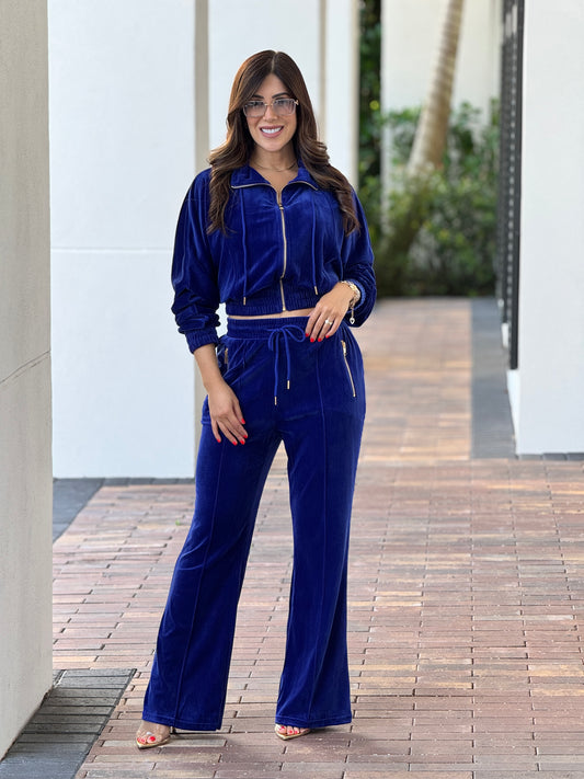 Poem Blue Velvet Sport Set