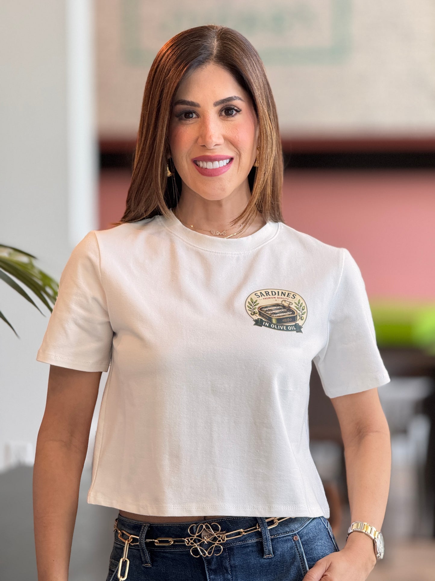 Sardines in Olive Oil White T-Shirt