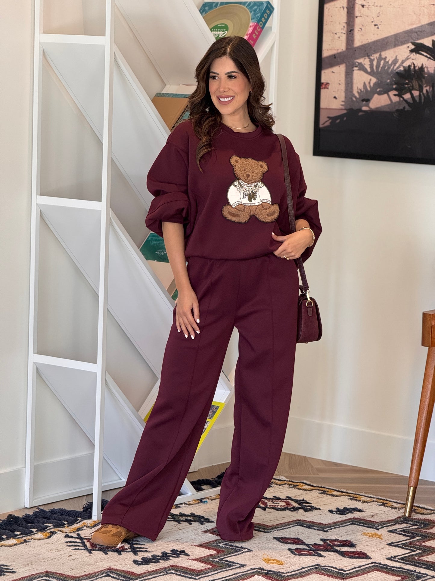 Italian Bear Burgundy Sport Set