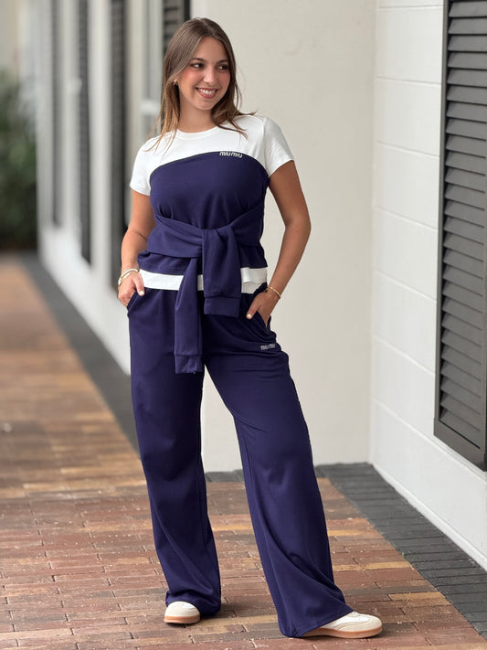 Miu Navy Sport Set