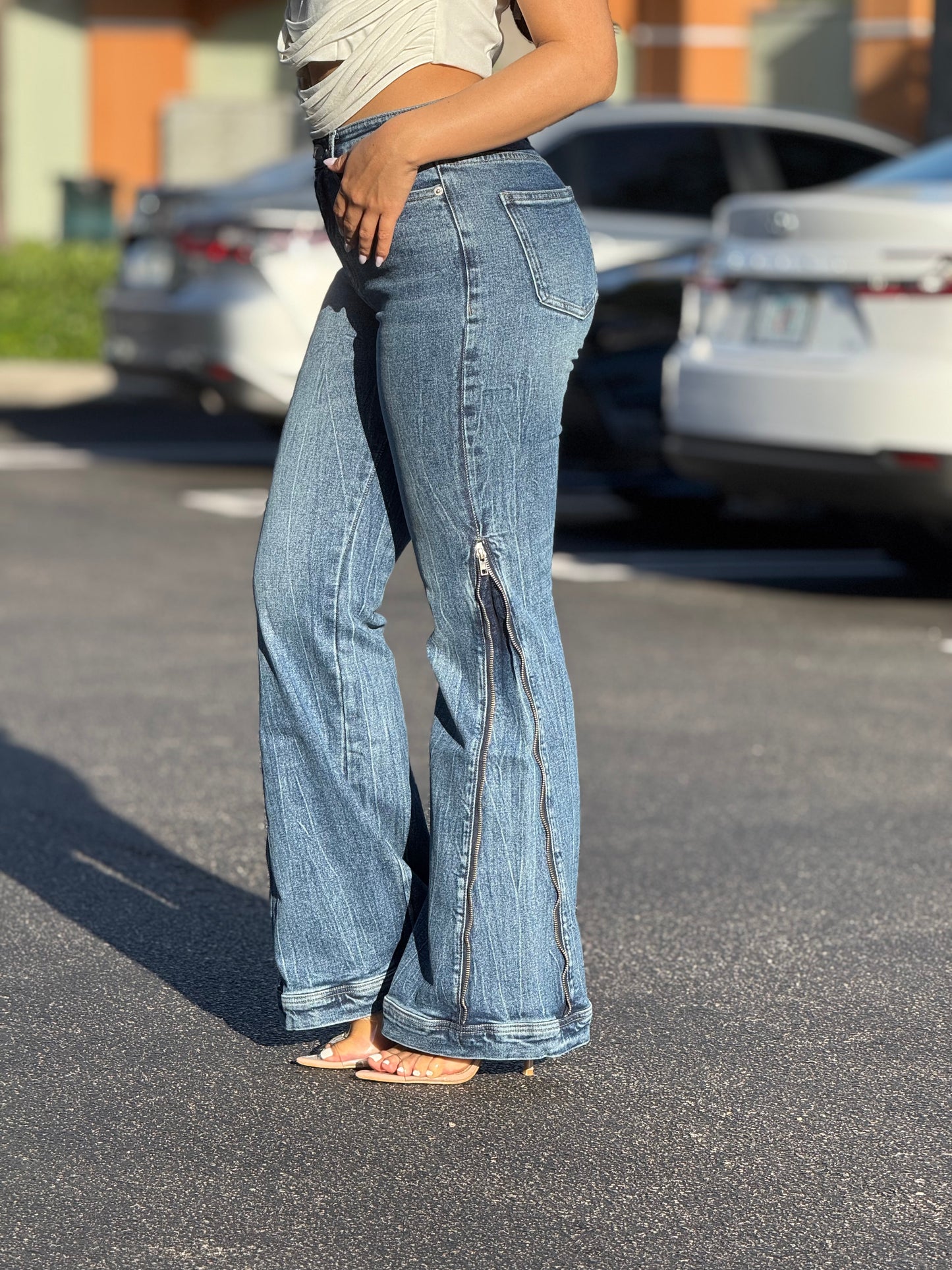Zipper Jeans