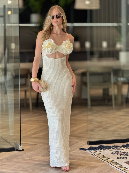 Rosetta Yvory Knitted Dress