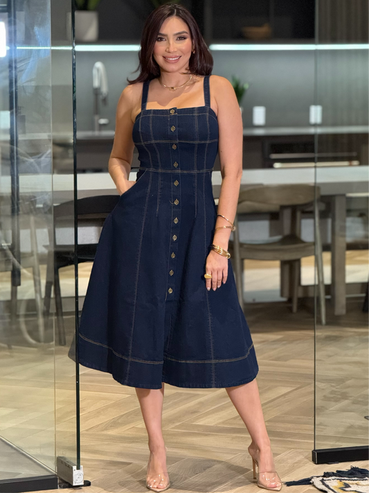 London Denim Midi Dress
