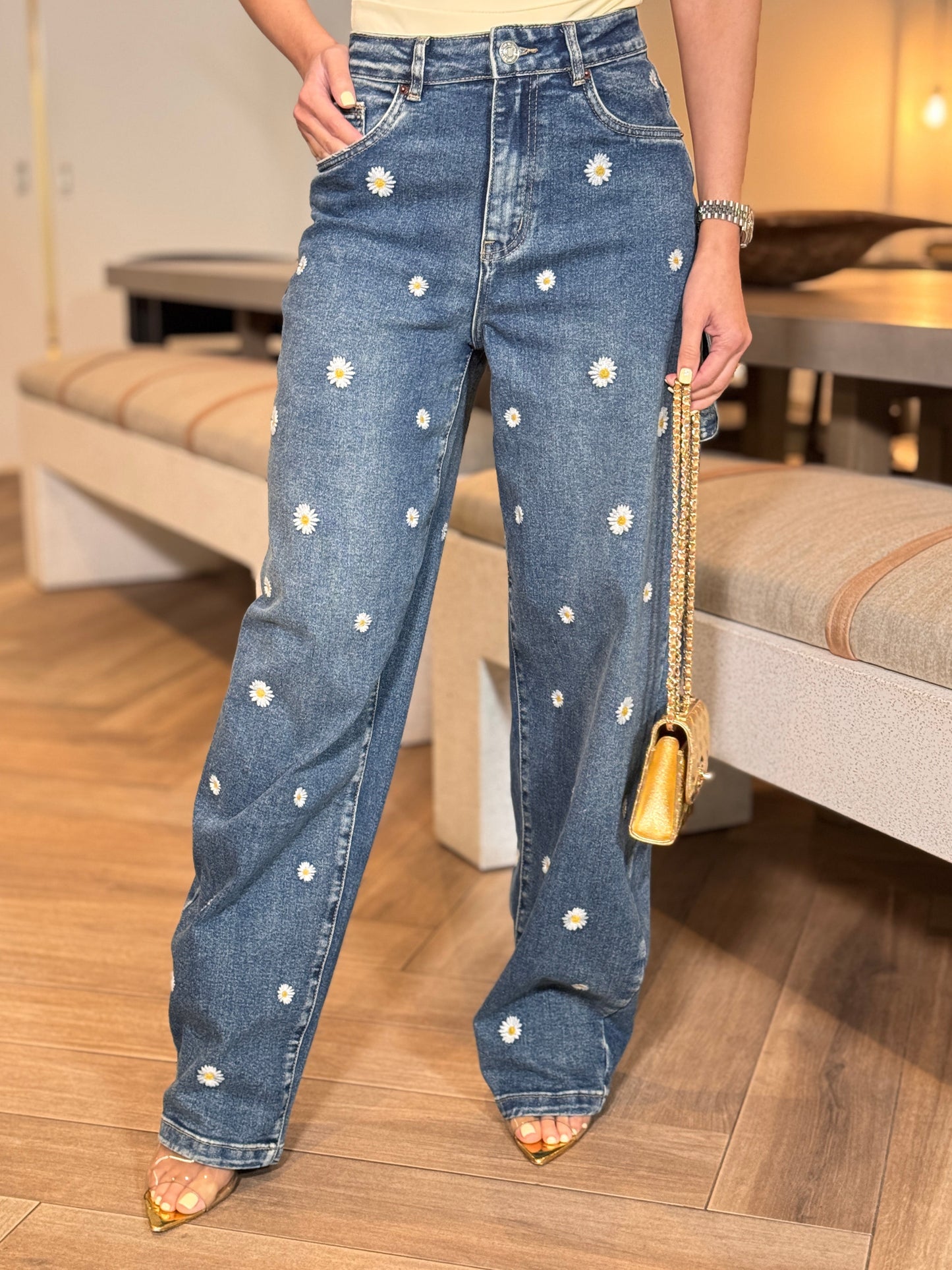 Daisies Dark Denim Jeans
