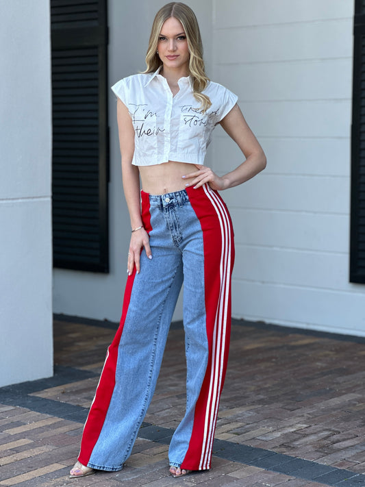 Trend Red Lines Pants (3rd stock)