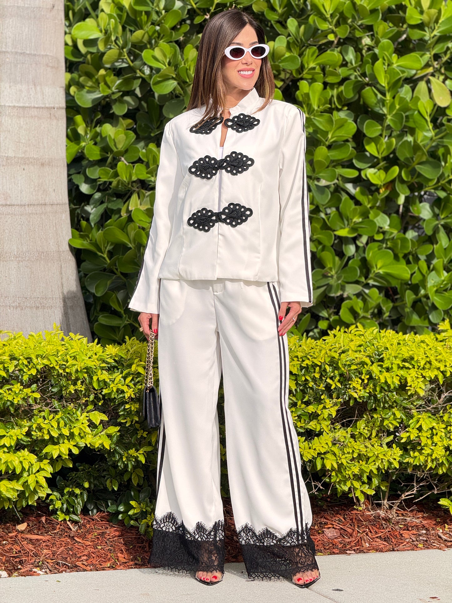 Napoleón White Classy Blazer Set