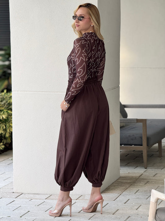 Nelly Brown Aladdin Pants