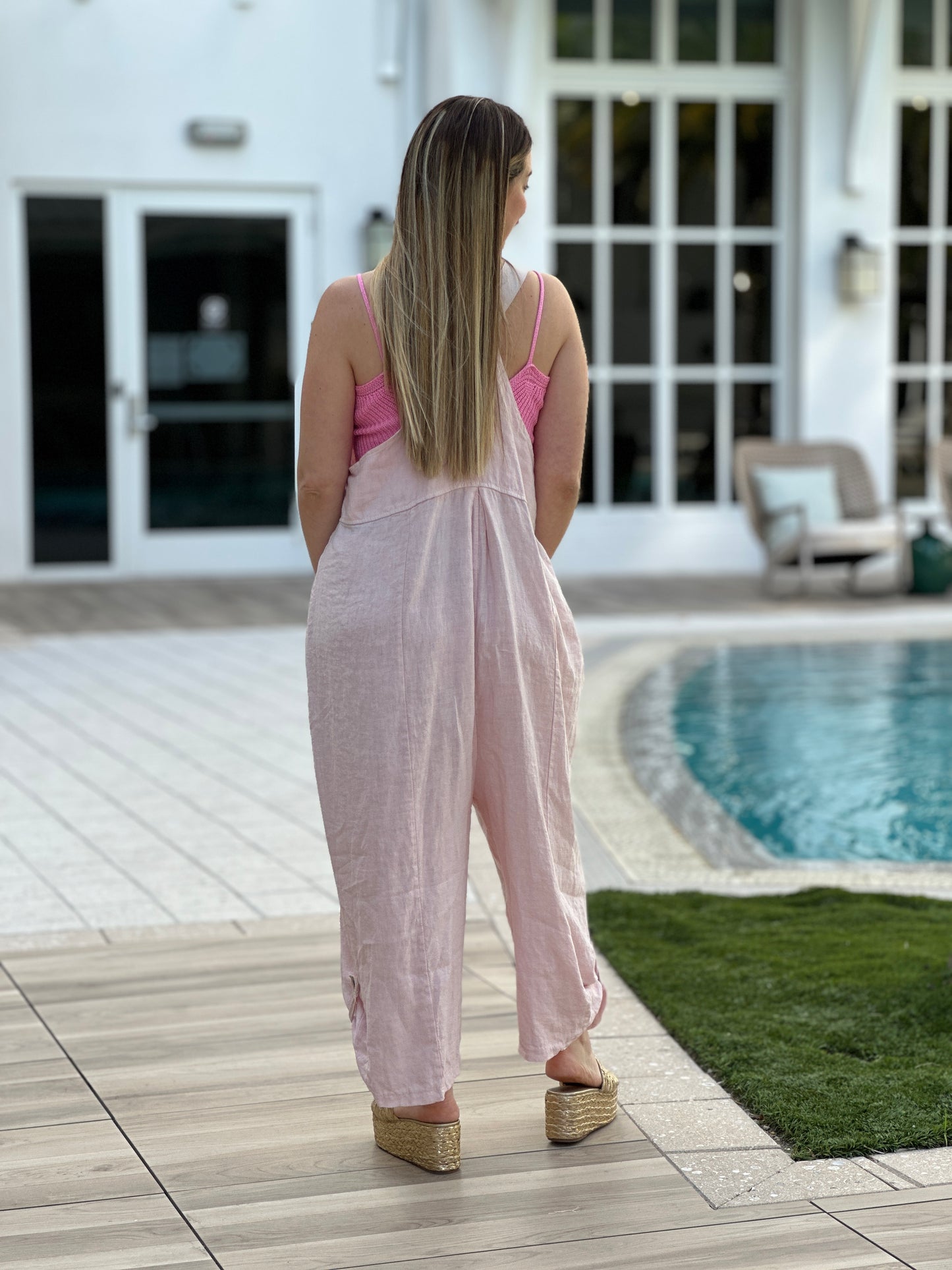 Hannah Linen Italian Jumpsuits (3 colors)