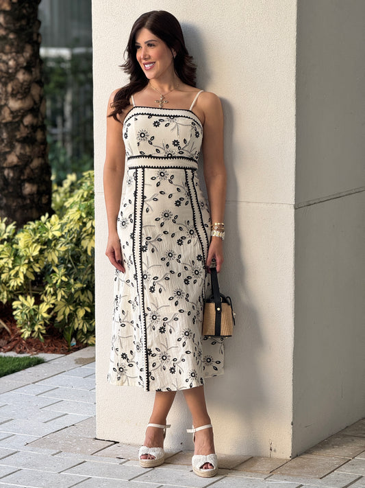 Nellie Yvory/Black Floral Dress