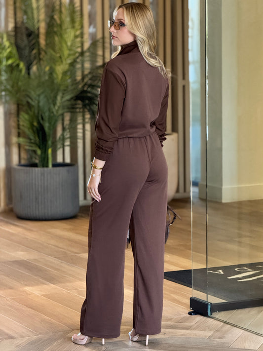 July Brown Lace Sport Set