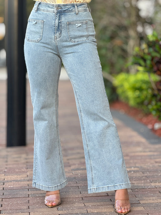 Gaia Bow Denim Jeans